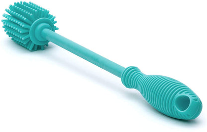 CHICCO Silicon bottle cleaning brush - sky blue