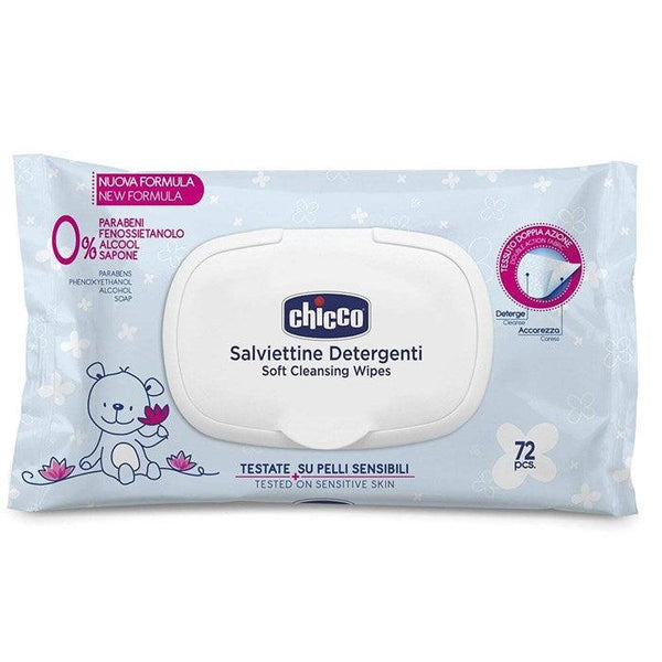 Chicco cleansing wipes 72 pcs