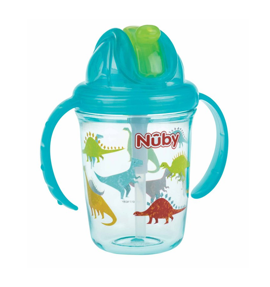 nuby flip-it soft straw cup