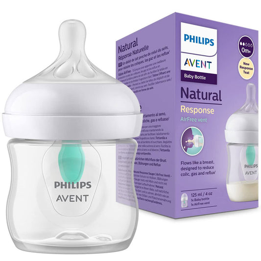 Avent 125ml 0m+ Baby Bottle Natural Response + Anti Colic Air Free Vent