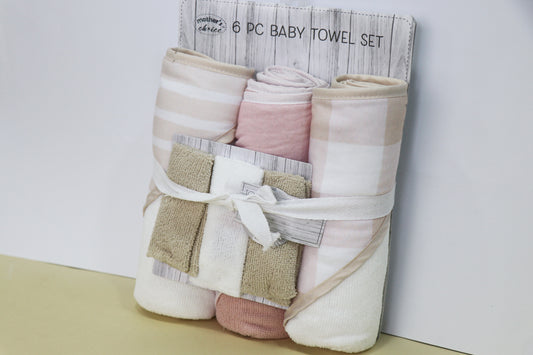 6 pieces baby towel set