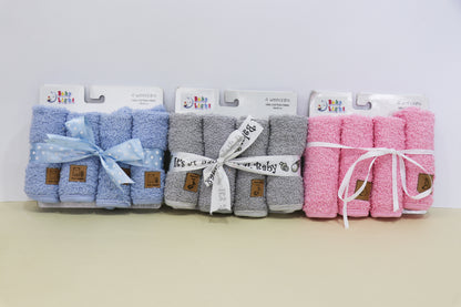 4 pieces baby towel set