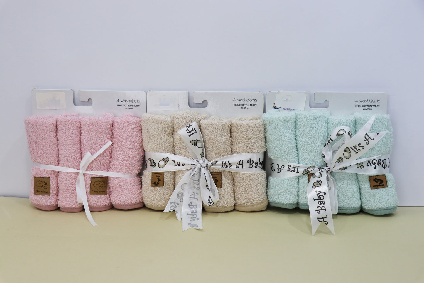 4 pieces baby towel set