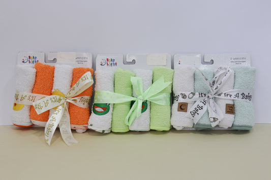 4 pieces baby towel set