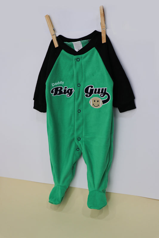 Overall baby boy green