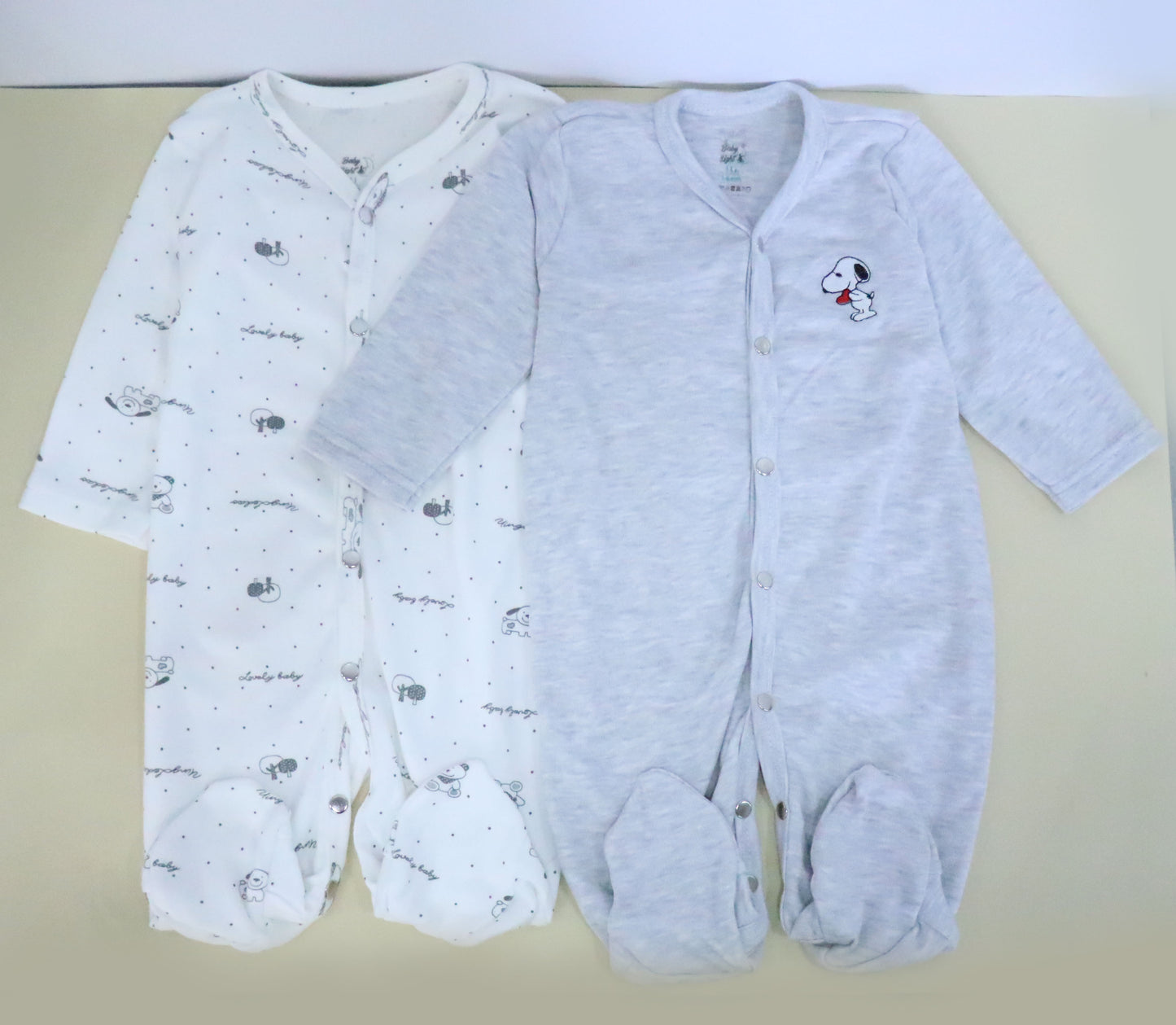 2 pieces Baby cotton long sleeve overall