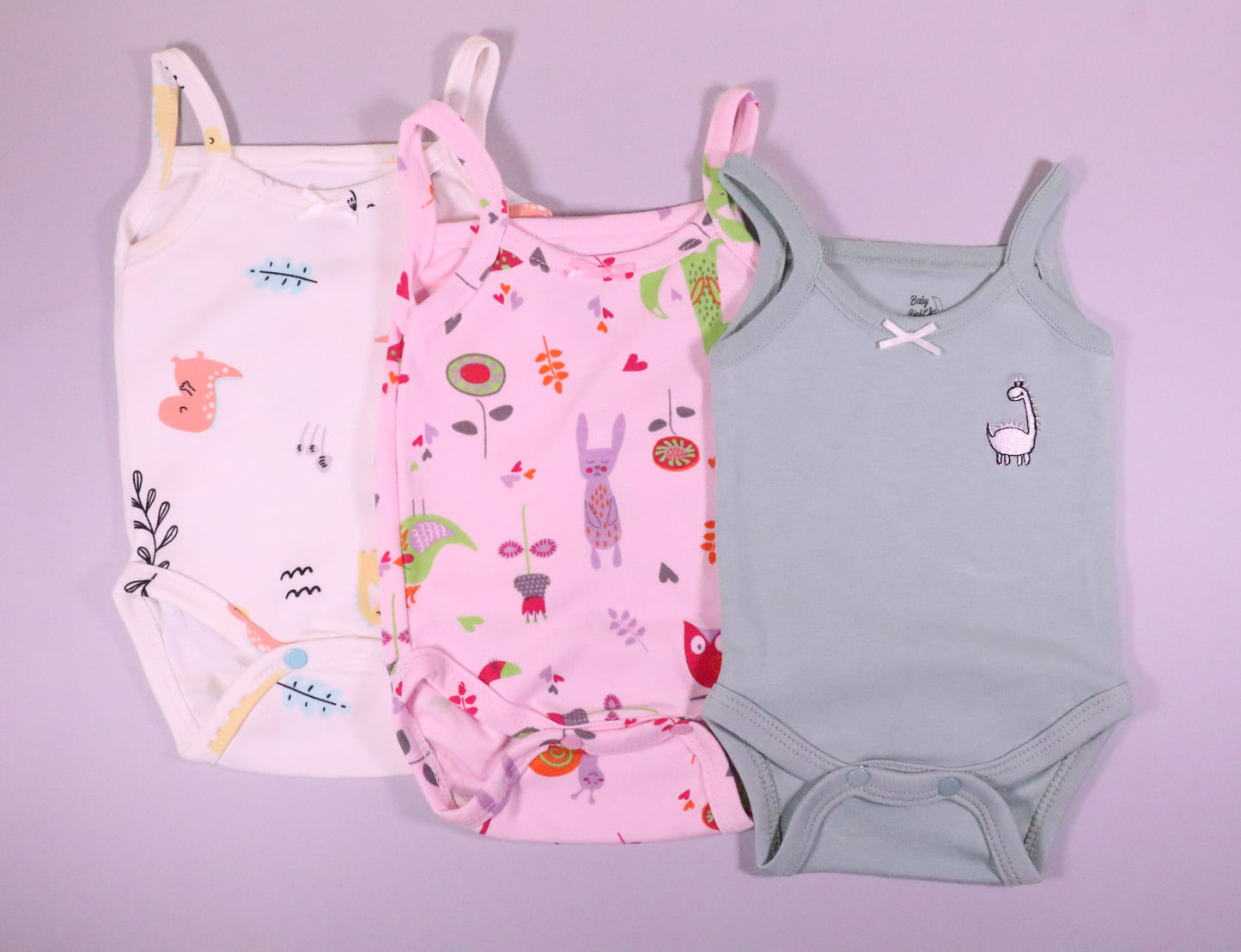 3 PIECES COTTON BODYSUIT