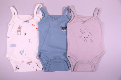 3 PIECES COTTON BODYSUIT