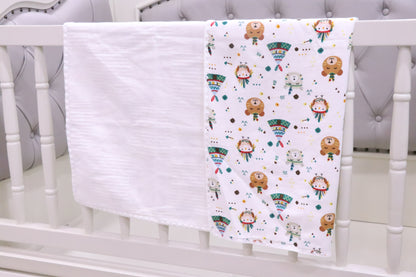 Baby boy blanket 90x95