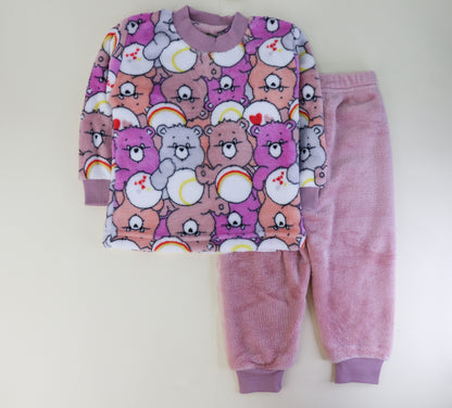 Fur winter girls pajamas