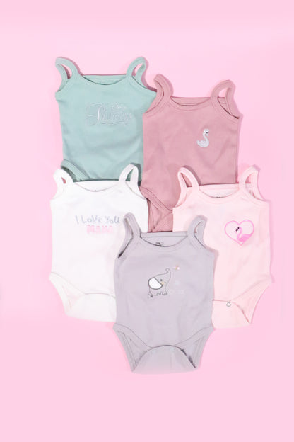 Baby cotton 5 pieces bodysuit