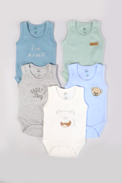 Baby cotton 5 pieces bodysuit