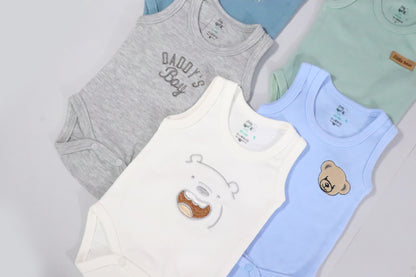 Baby cotton 5 pieces bodysuit