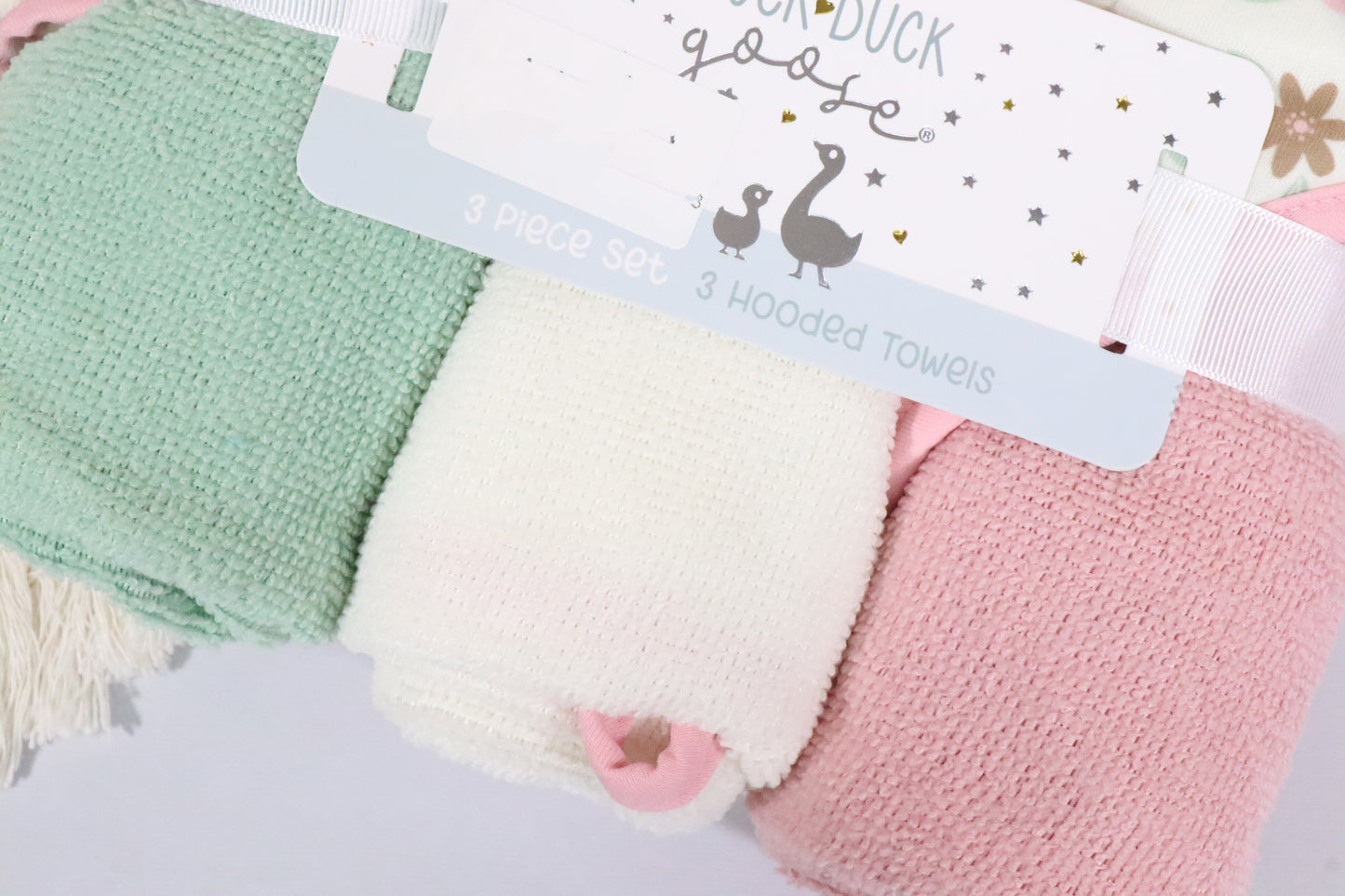 Baby hooded towels 3 pieces set