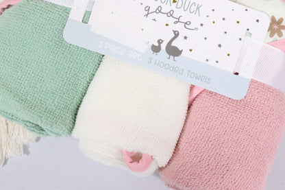 Baby hooded towels 3 pieces set