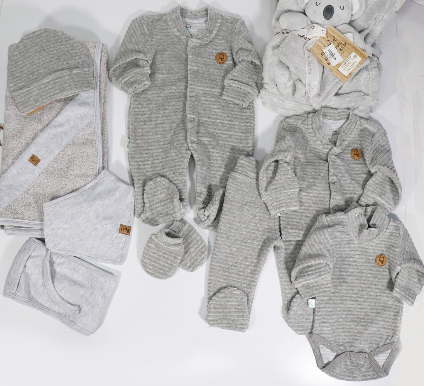 Baby winter velvet hospital set