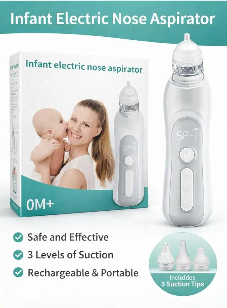Infant electric nose aspirator