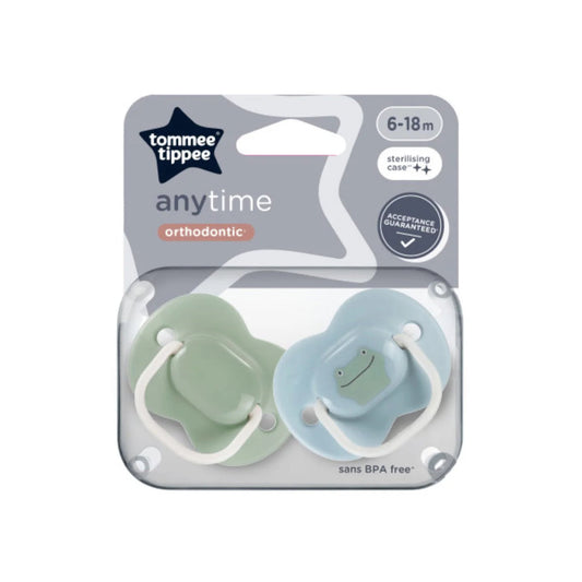 Anytime orthodontic soothers 6-18m pack of 2
